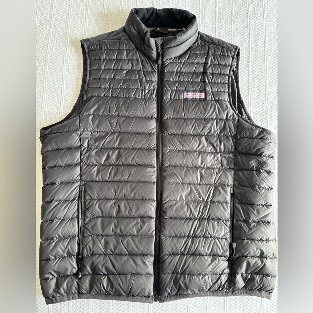 VINEYARD VINES Men’s Puff Vest, black XL